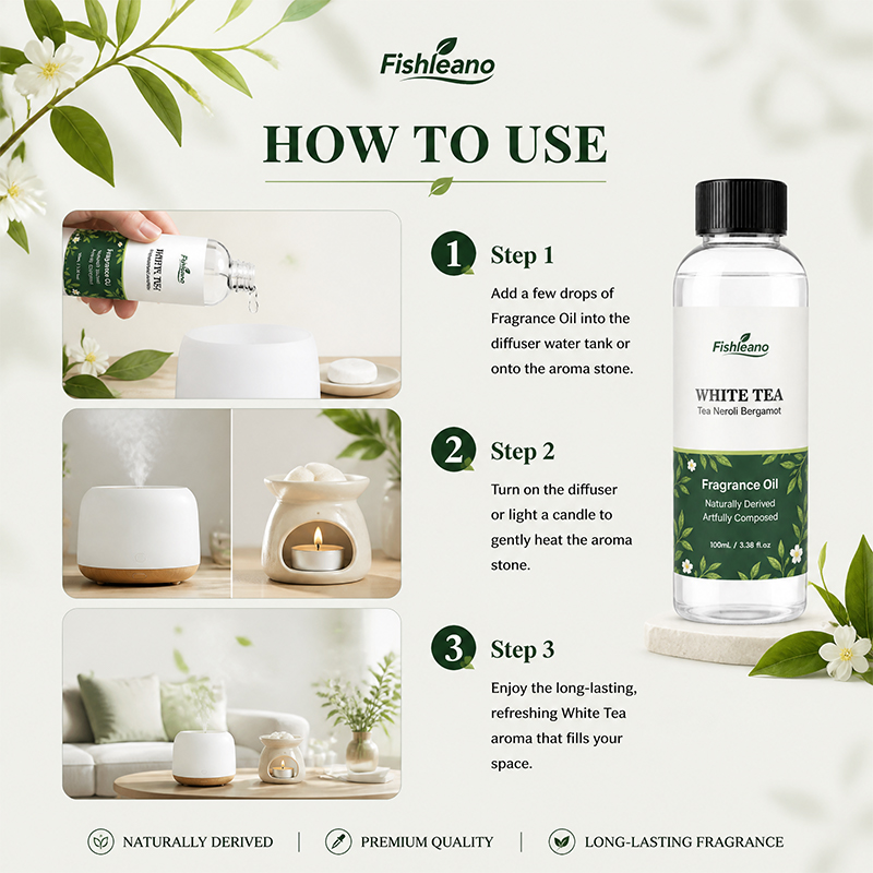 White Tea Fragrance Oil Aroma  - Chamomile Tea recension och pris
