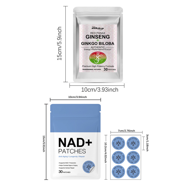 60pcs Combo NAD+ & Red Panax G - Ginger Tea recension och pris