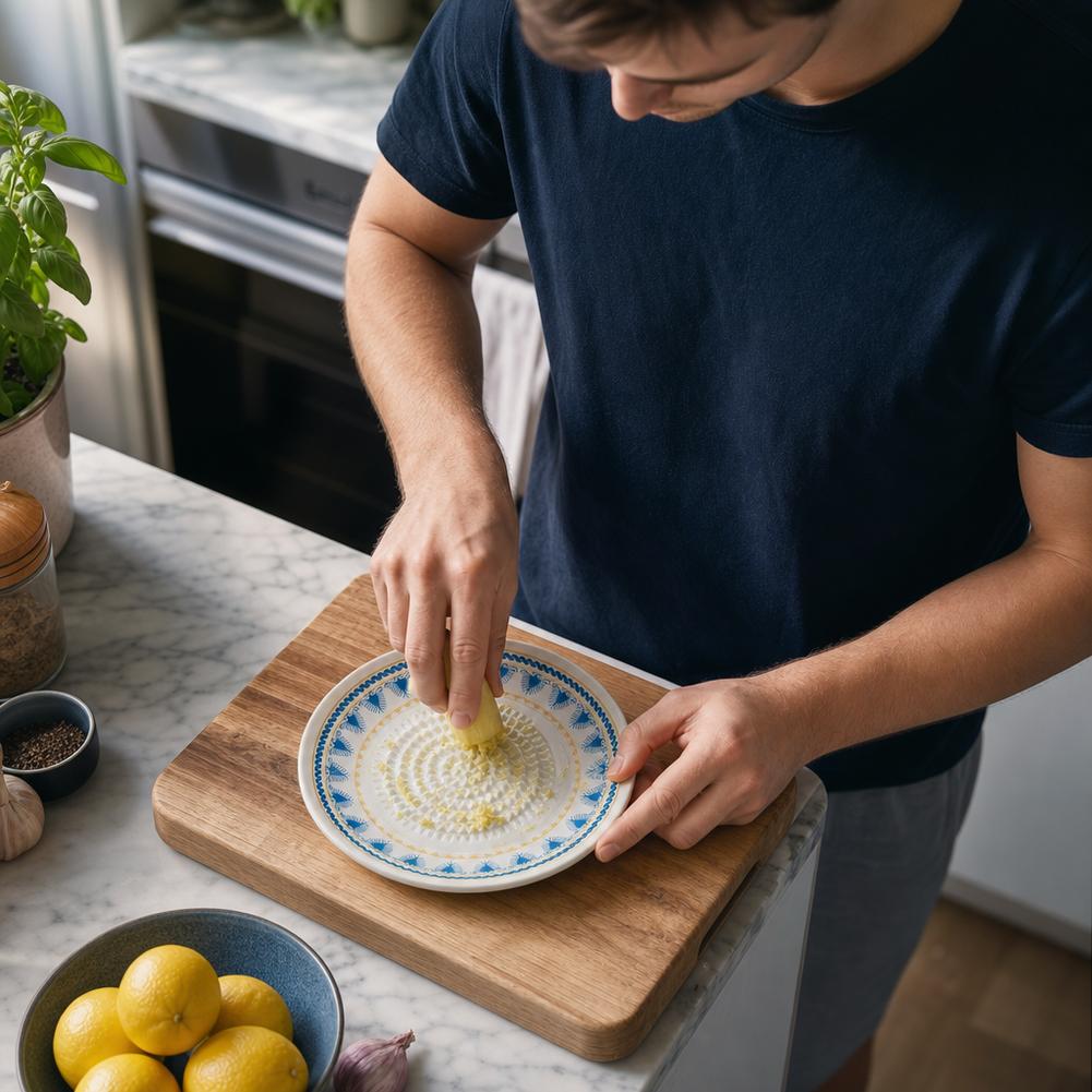 Garlic Grater Plate Ceramic Gi - Turmeric recension och pris