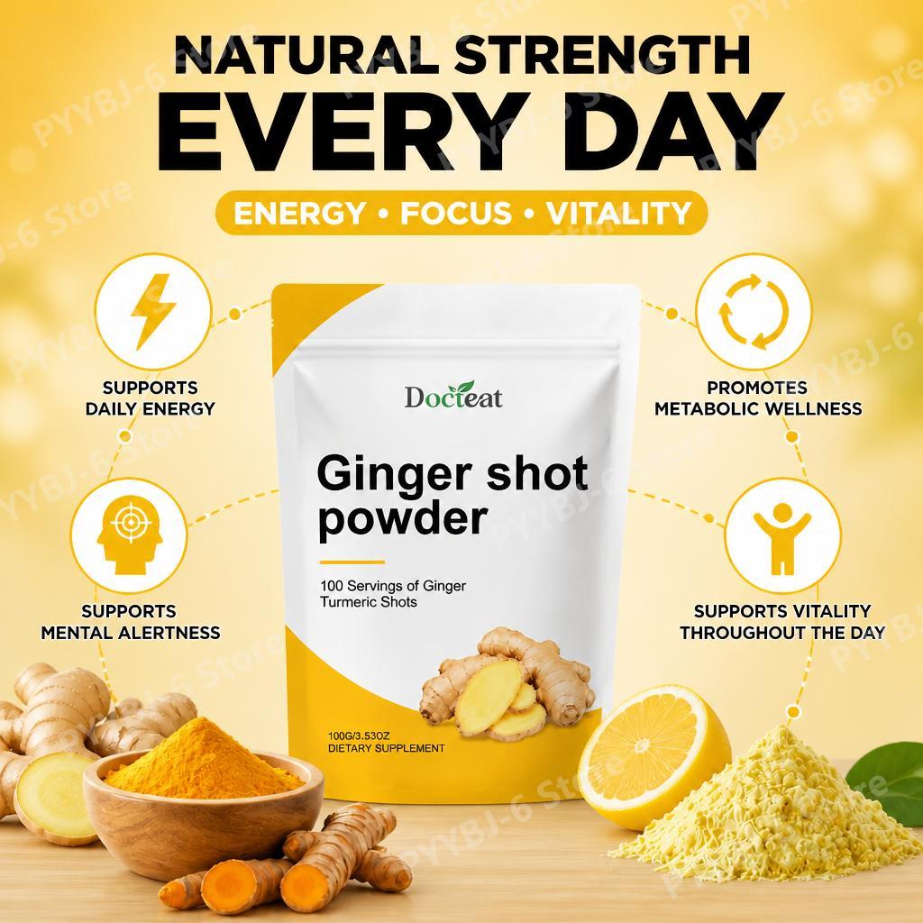 Docteat Ginger Shot Powder Vit - Ginger Tea recension och pris