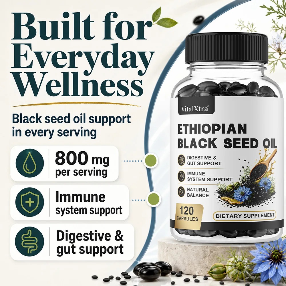 Ethiopian Black Seed Oil Softg - Herbal Supplement recension och pris