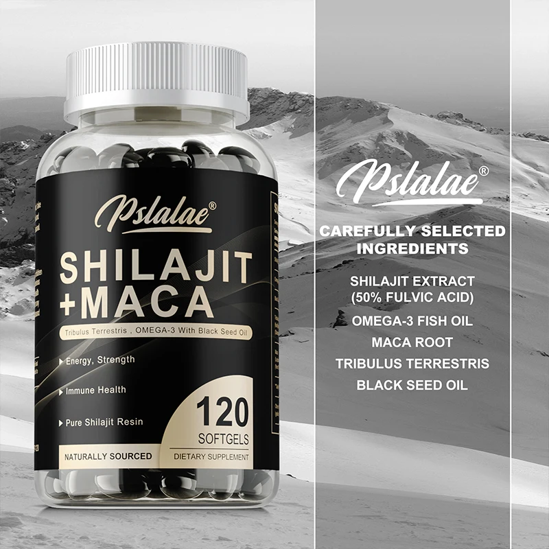 Shilajit + Maca - Boosts Energ - Herbal Supplement recension och pris