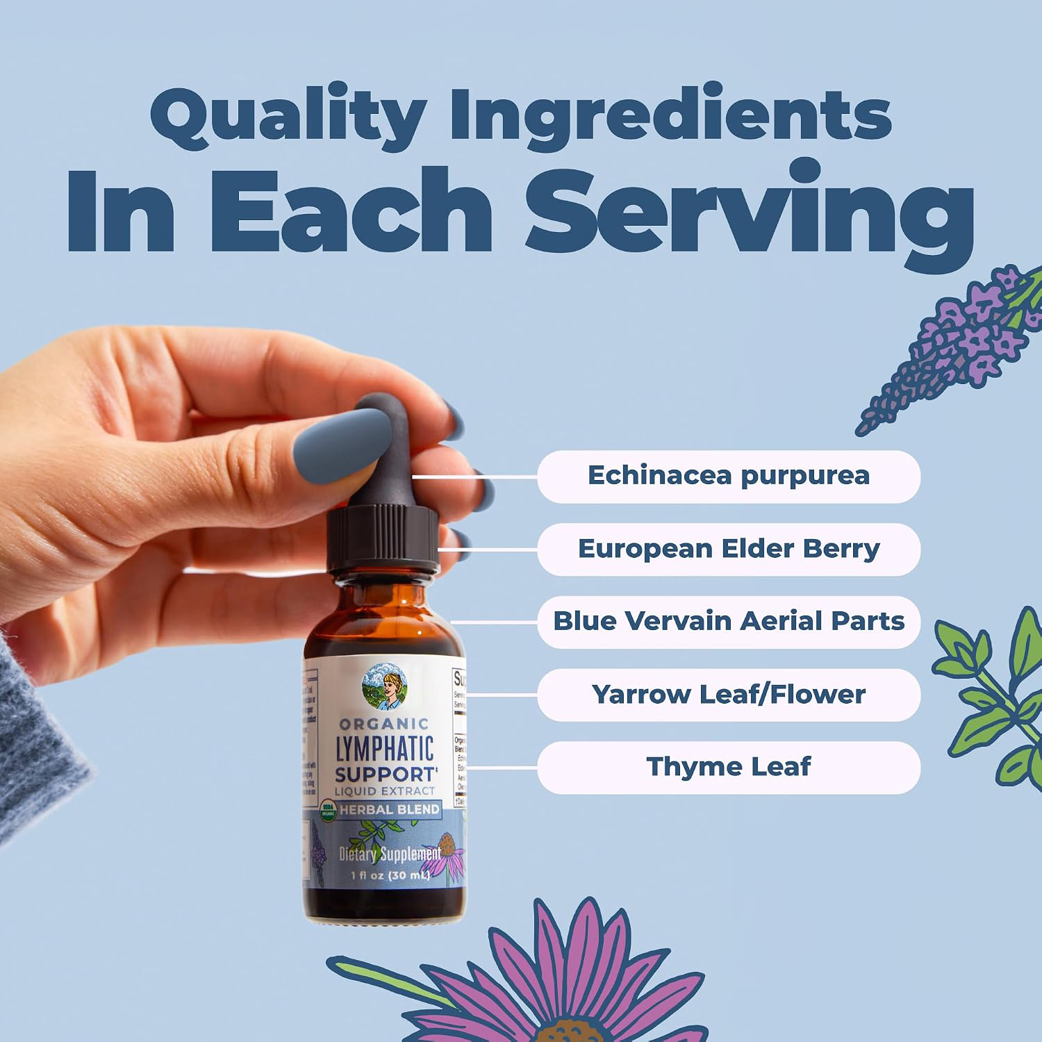 Organic Lymphatic Support Liqu - Echinacea recension och pris