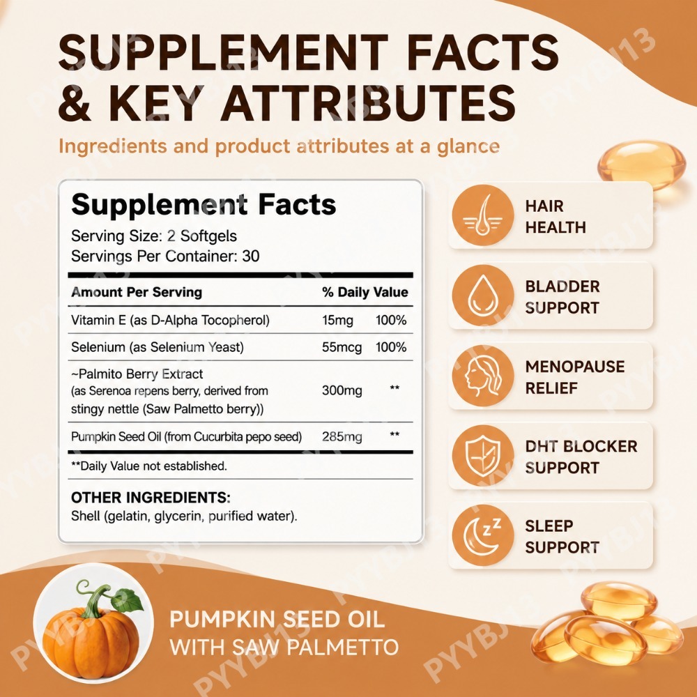 Googeer Pumpkin Seed Oil Softg - Herbal Supplement recension och pris