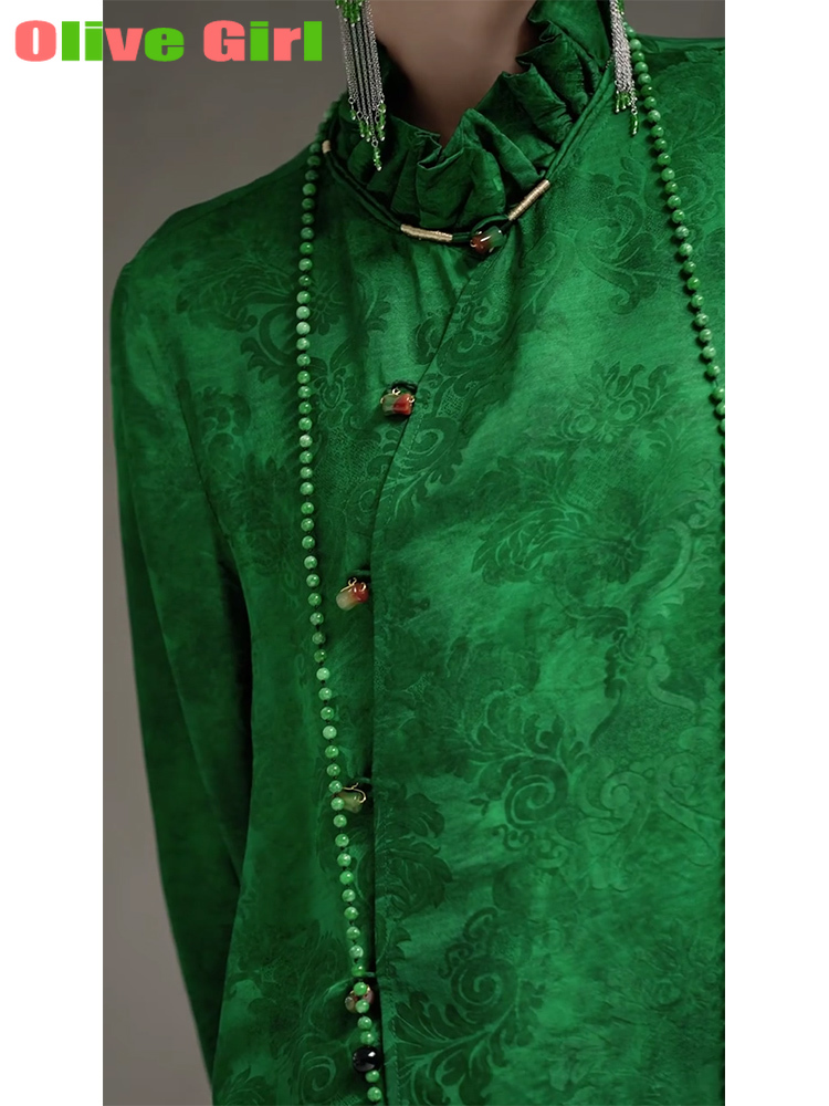 2025 Green Shirt Top Jacquard  - Echinacea recension och pris